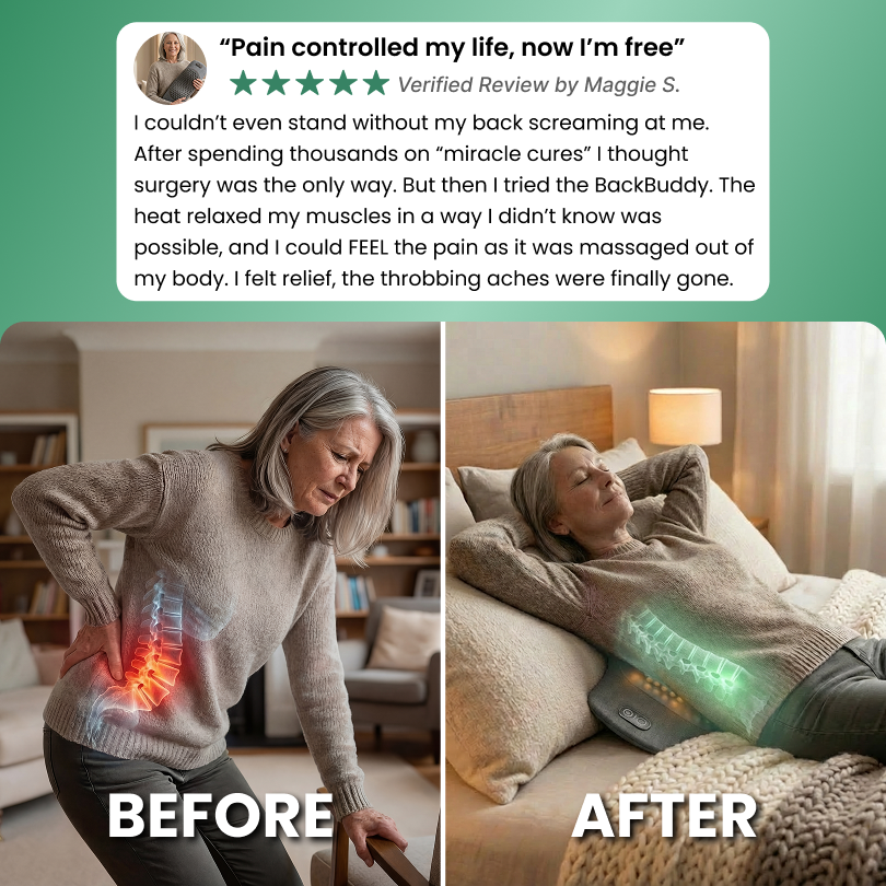 BackBuddy Pro™ - 3-in-1 Heated Back Massager